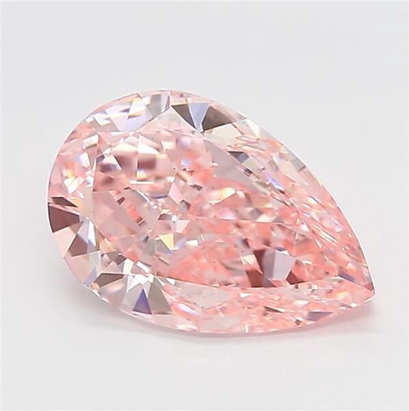 2.06 carat, Pear | Excellent, Fancy Intense Pink, VS2 | £9,132