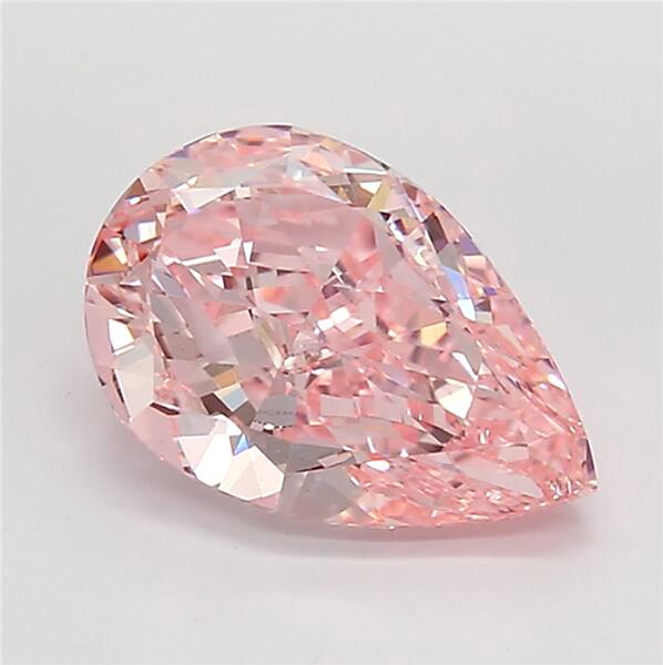 2.10 carat, Pear | Excellent, Fancy Intense Pink, VS1 | €11,063